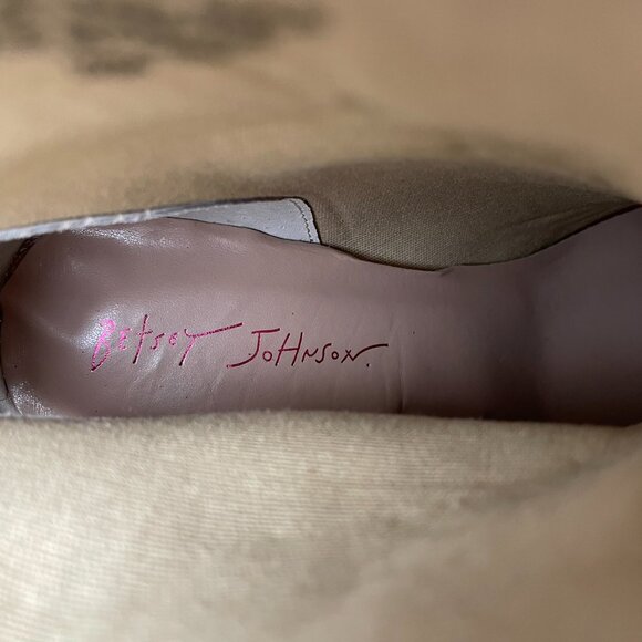 Betsey Johnson Floral Rainbow Rhinestone Heel Black Ankle Boot - Picture 8 of 9